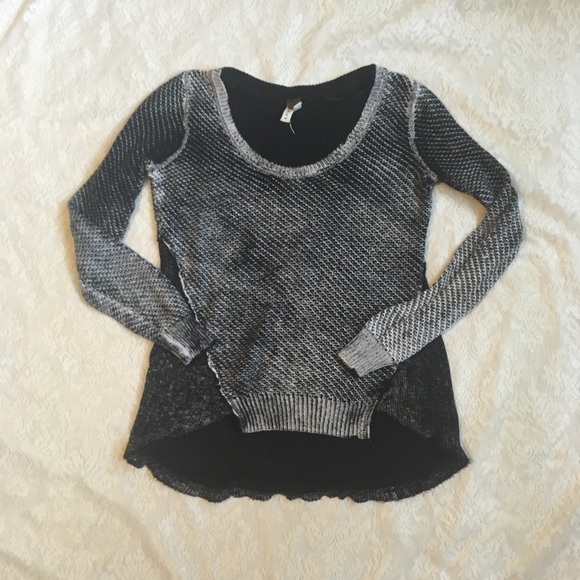 Free People Tops - We the Free mixed knit high-lo thermal top